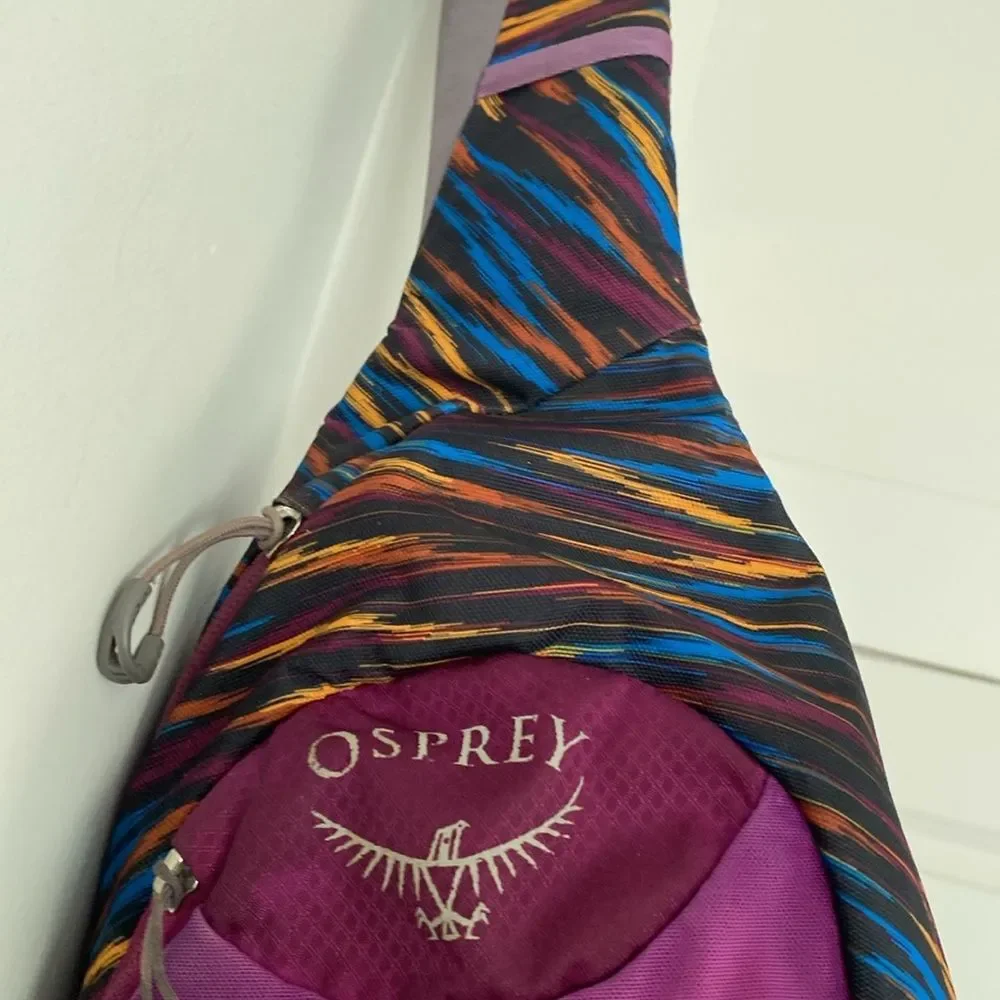 Rare Osprey Multicolor Aztec Sling Bag Hike Camping Outdoor Sporty Unisex Aztec